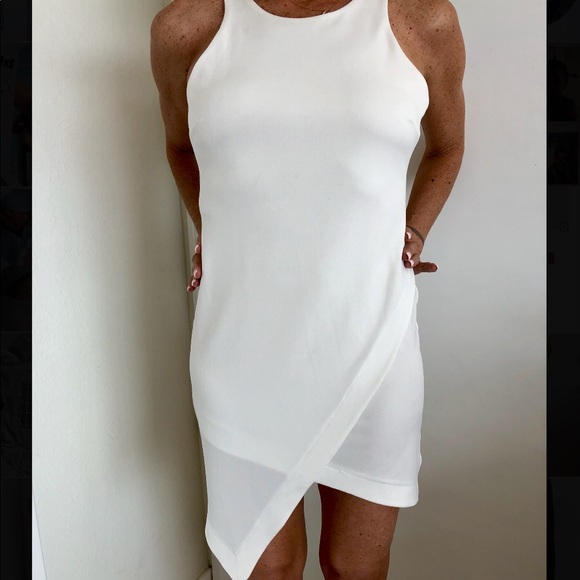 LEITH white asymmetrical dress - Picture 2 of 3